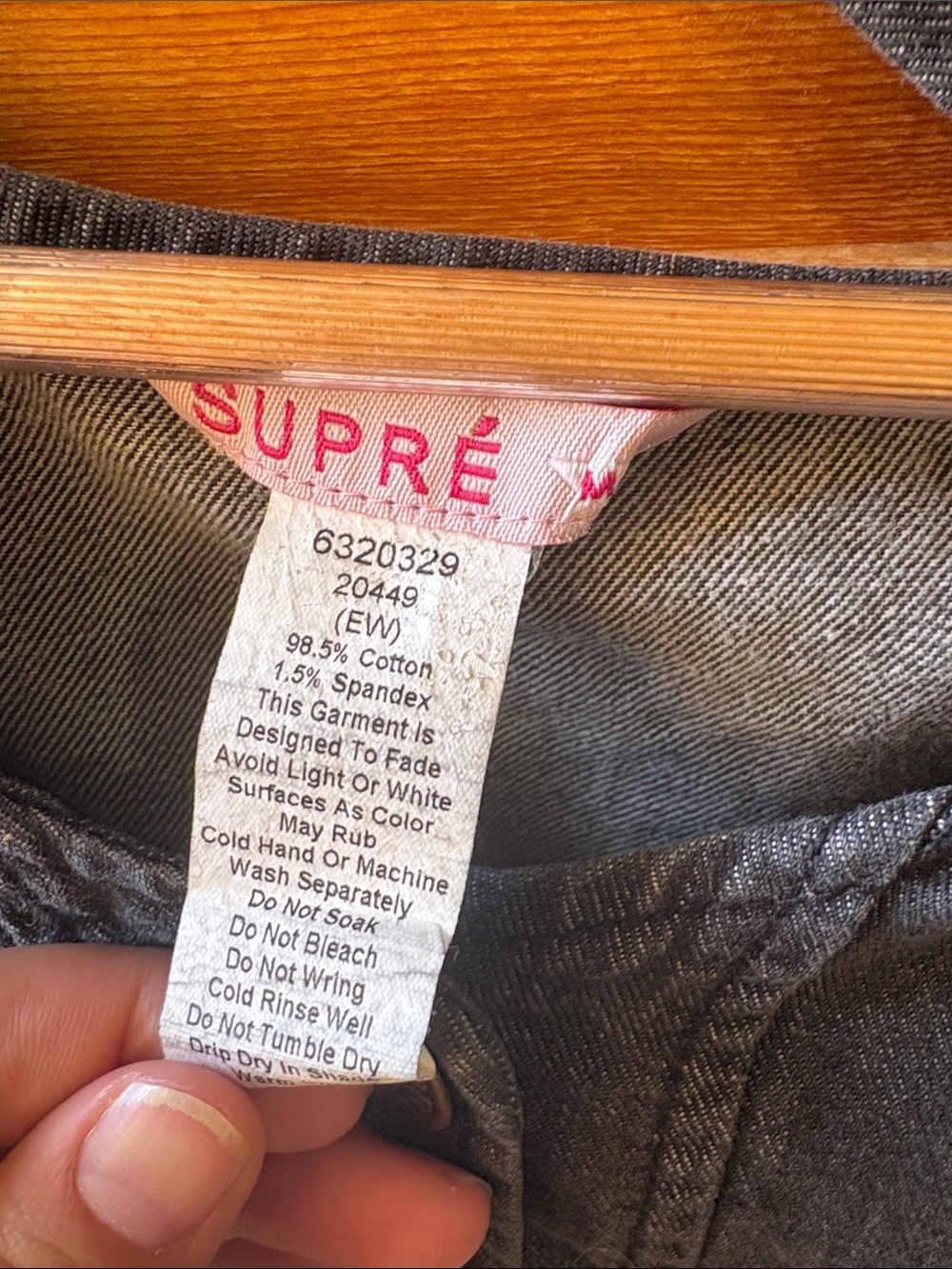 Supre Y2K Crisscross Black Jean Cropped Top Womens Medium - Picture 3 of 4